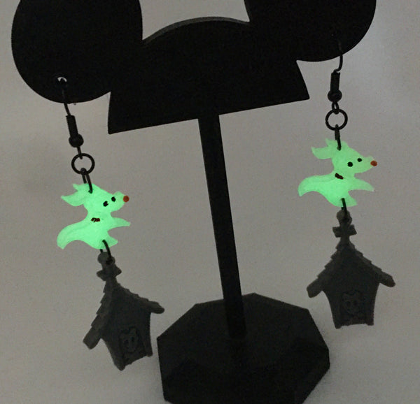 Ghost Pup earrings