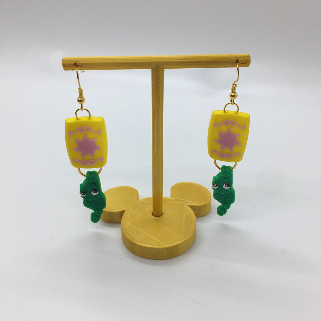 Floating lantern earrings
