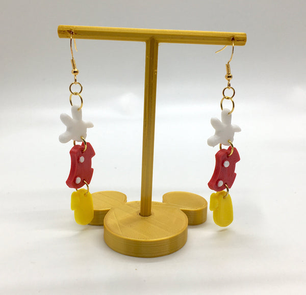 Mr. Mouse clothes earrings