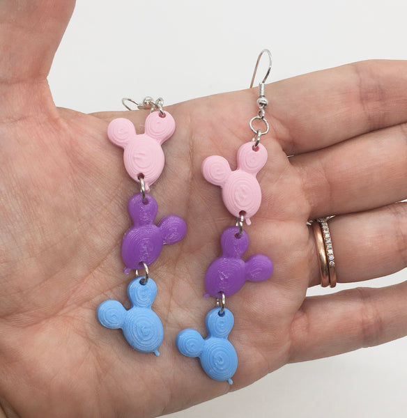 NEW  Mouse Balloon earrings