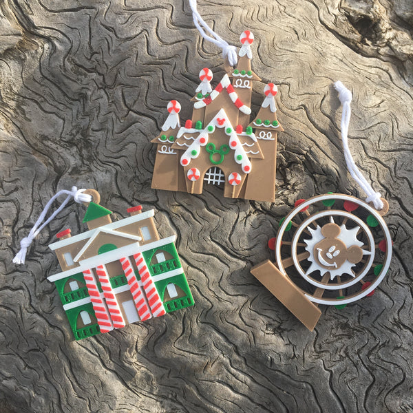 Gingerbread Attraction ornaments